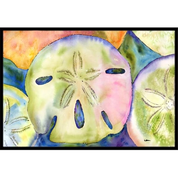 Carolines Treasures Carolines Treasures 8545-JMAT 36 x 24 in. Sand Dollar Indoor Or Outdoor Doormat 8545-JMAT - main